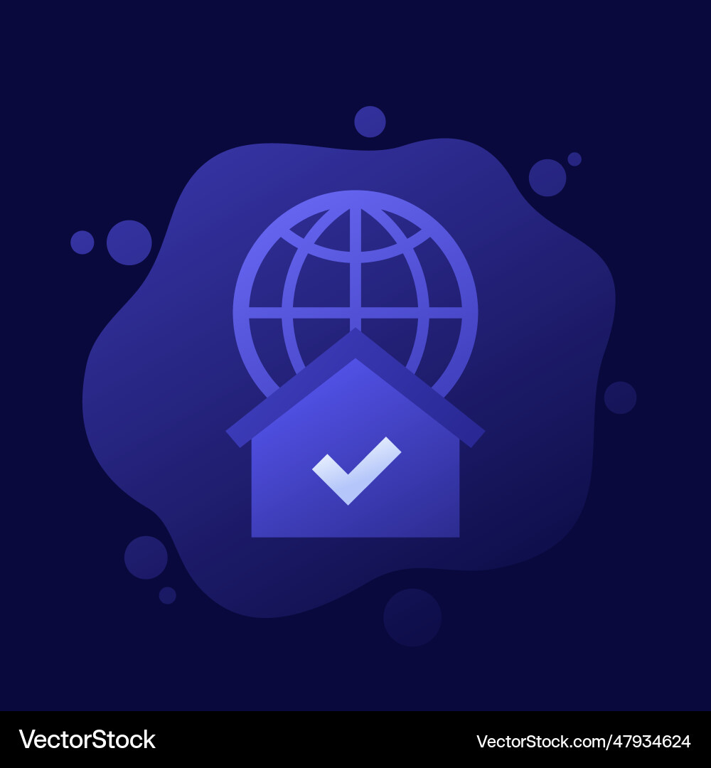 Home network icon for web and apps design vector image