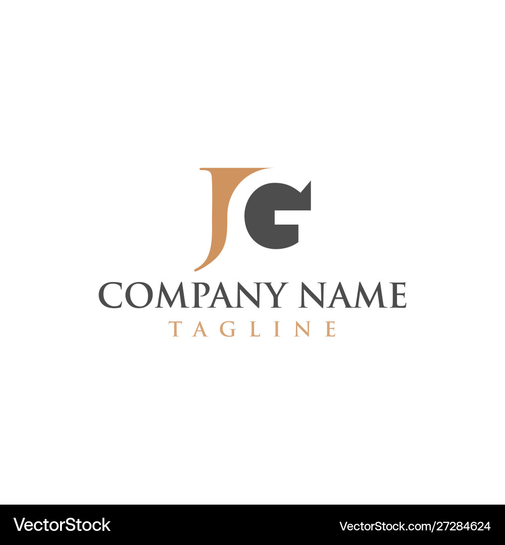 JG Logo - Law & Education Vector Image