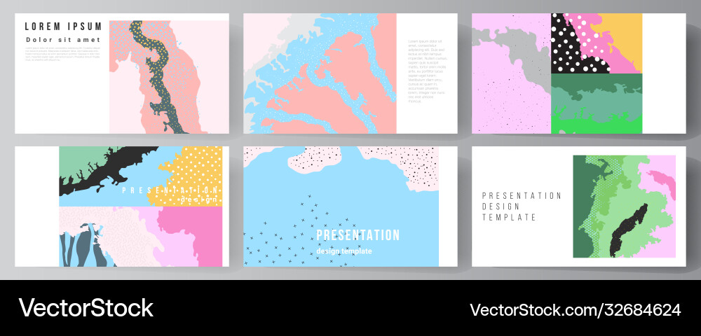 Layout presentation slides design Layout presentation slides design vector image