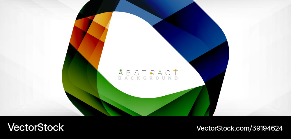Minimal abstract background - color overlapping Vector Image