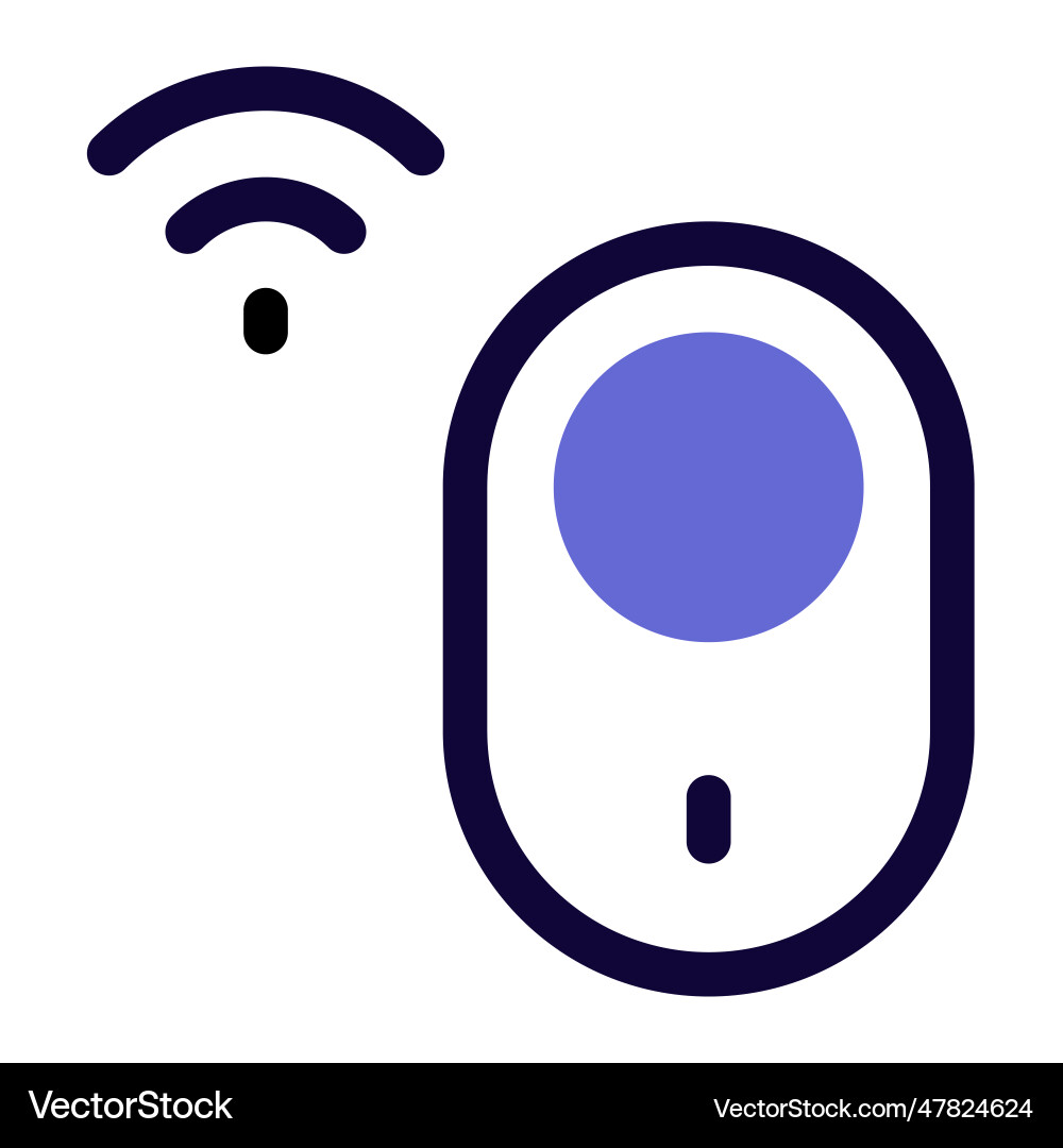Motion sensor a device to detect nearby movement vector image