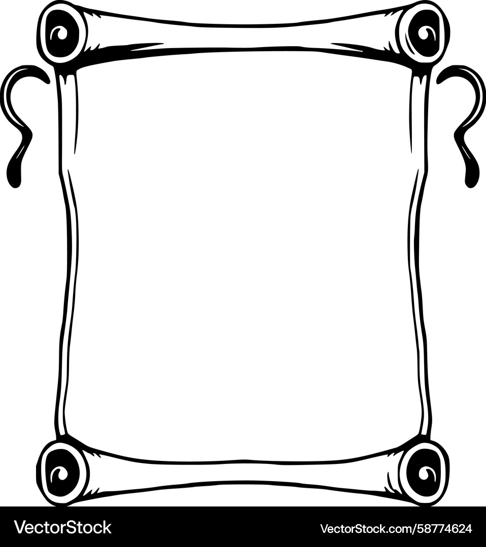 Scroll frame Vector Image