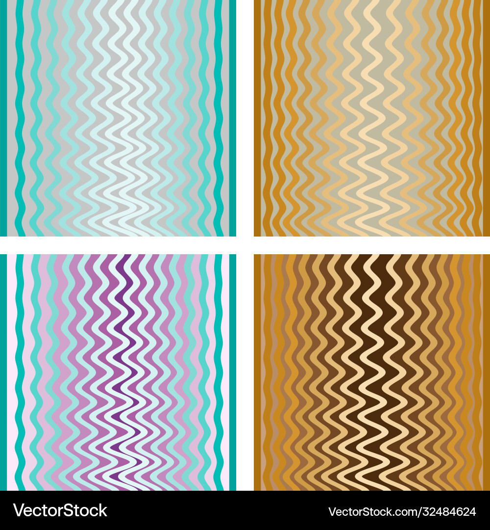 Set with rhythmic lines backgrounds Set with rhythmic lines backgrounds vector image