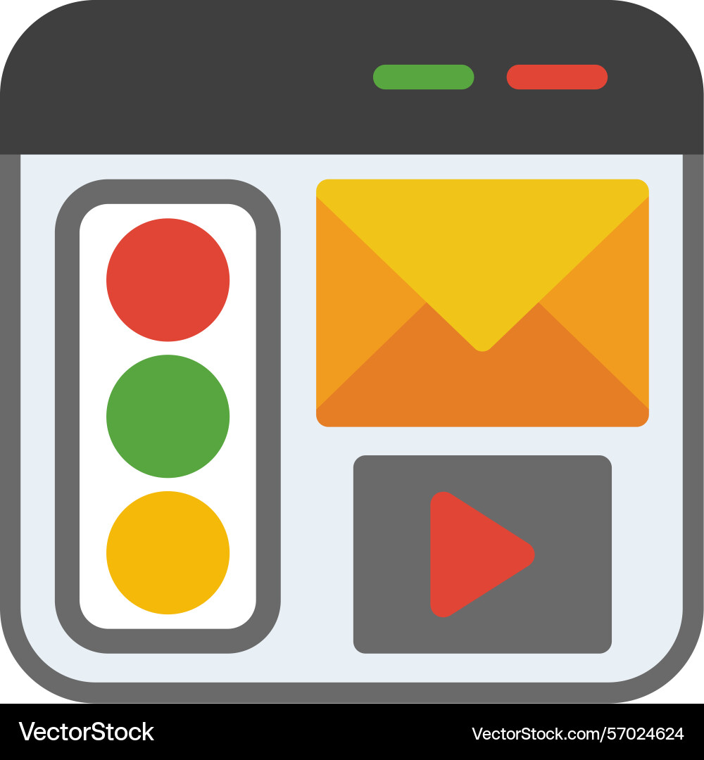 Traffic source flat style icon design Vector Image