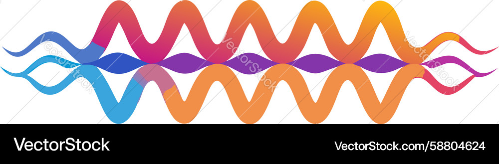 Wavy Zigzag Color Splash Pattern Vector Image