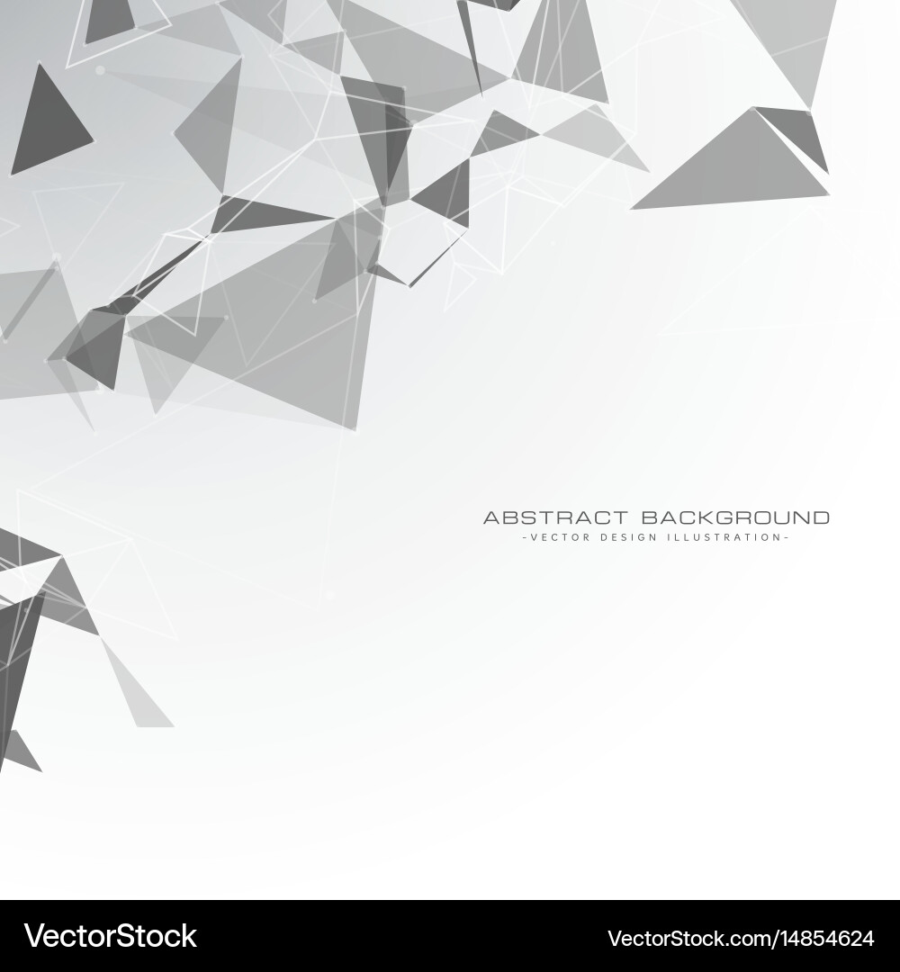 White background with triangle shapes vector image