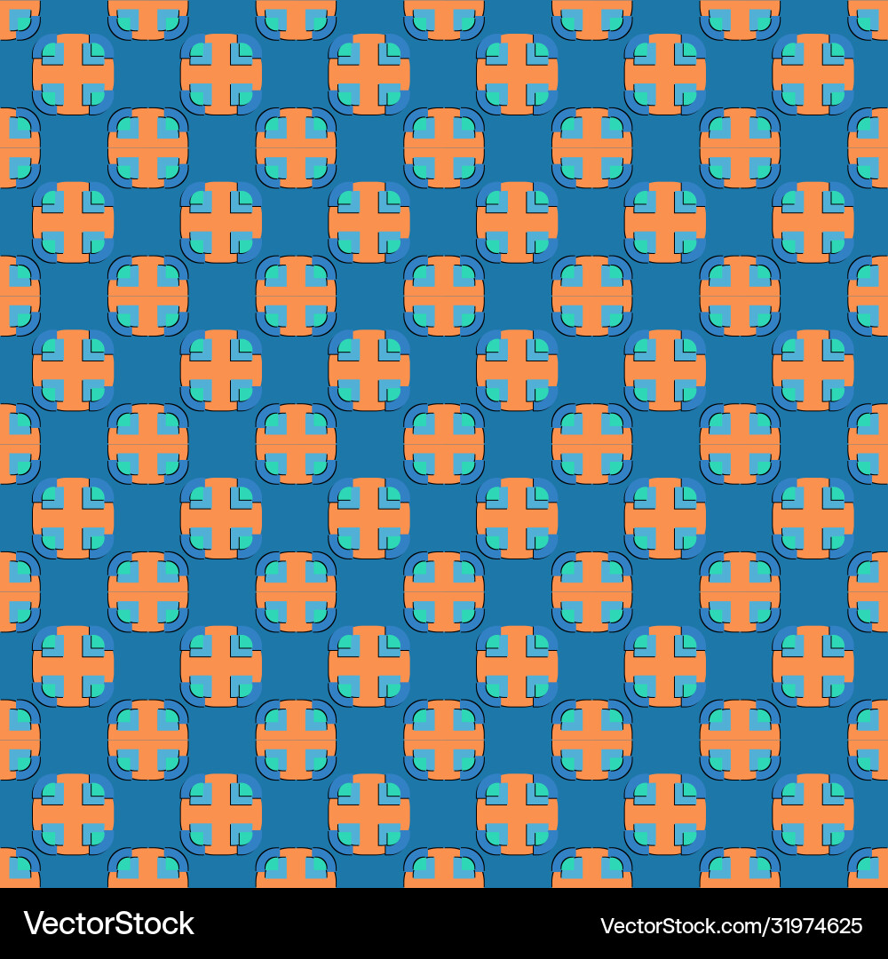 An abstract pattern in form ornament vector image