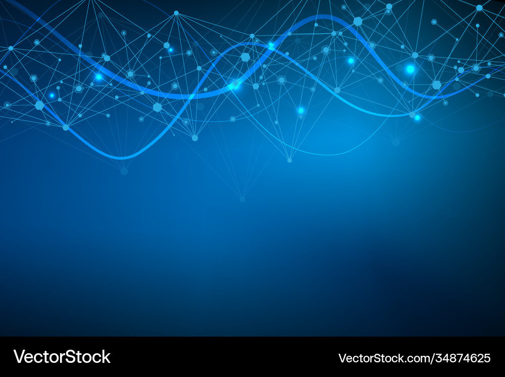 Geometric abstract background with connected line Geometric abstract background with connected line vector image