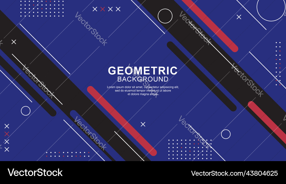 Geometric shape background with modern design Vector Image
