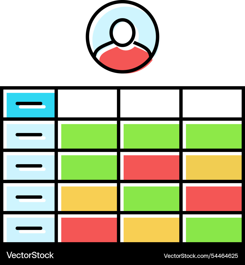 Guerrilla testing ux ui design color icon vector image