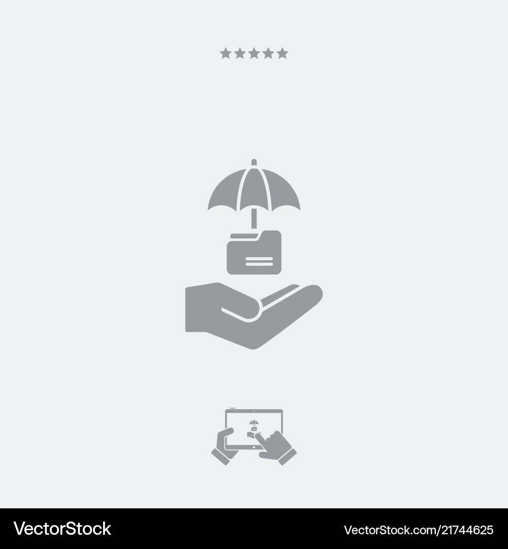 Secure folder - minimal icon Secure folder - minimal icon Vector Image