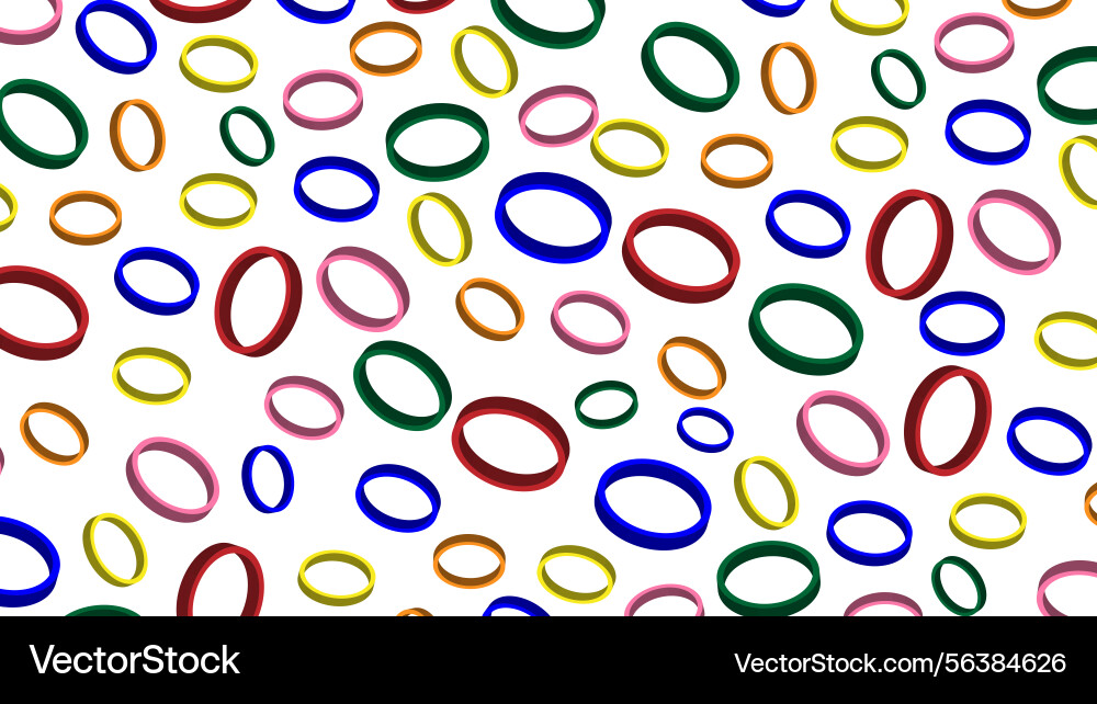Abstract colorful circle shine and layer element vector image