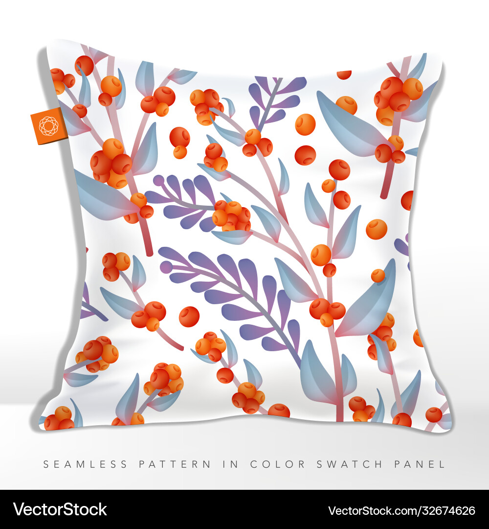Autumn Wildflower Floral Pattern Royalty Free Vector Image
