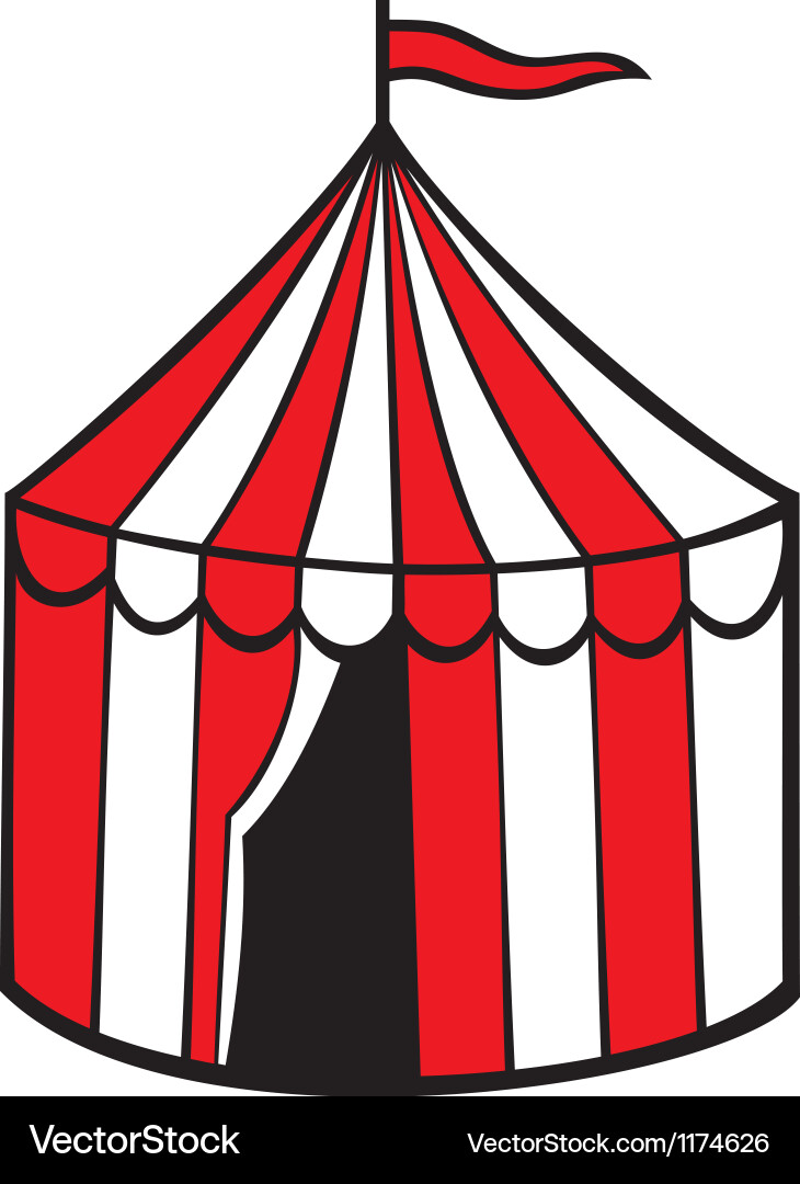 Circus tent Royalty Free Vector Image - VectorStock