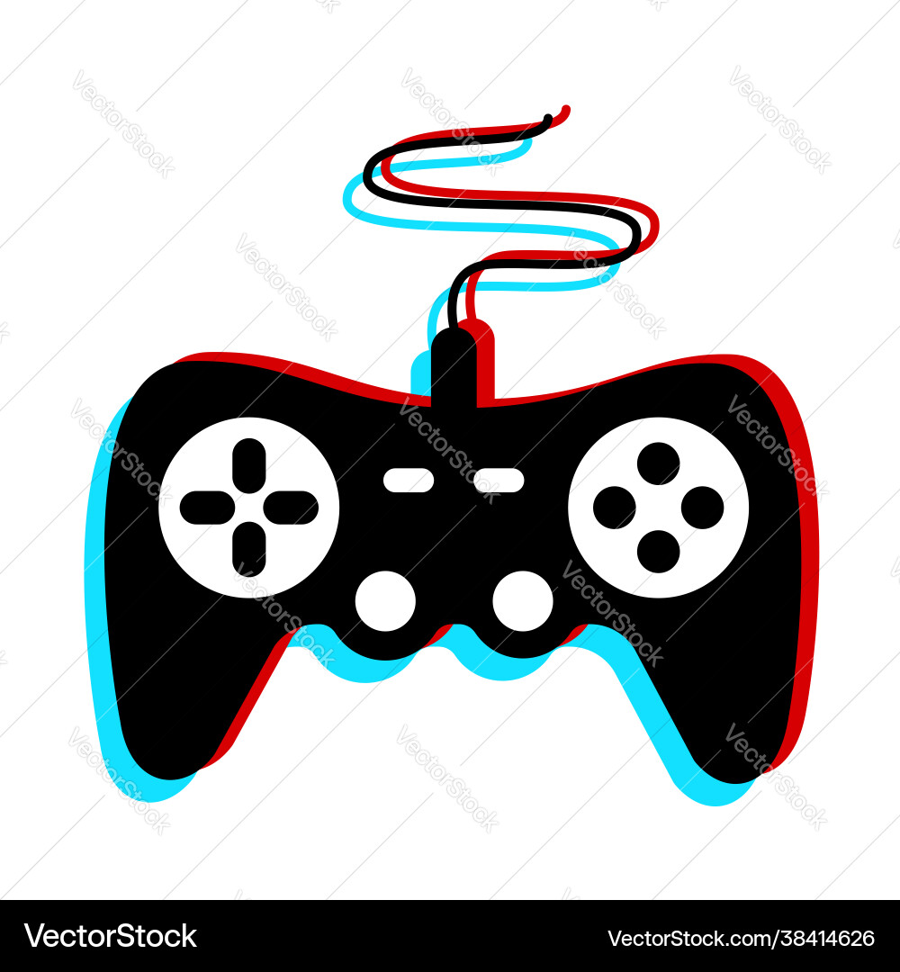 Computer joystick or game controller console Computer joystick or game controller console vector image