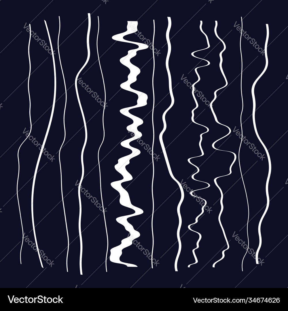Irregular random wiggling squiggle waving wavy Irregular random wiggling squiggle waving wavy Vector Image