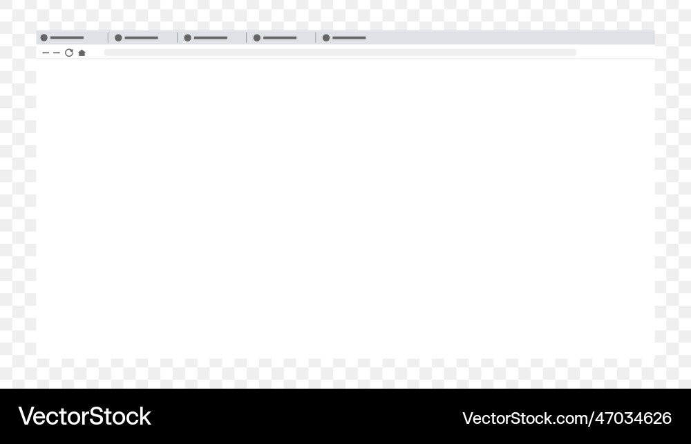 Leere Browserfenster auf transparentem Hintergrund Leere Browserfenster auf transparentem Hintergrund vektorbild