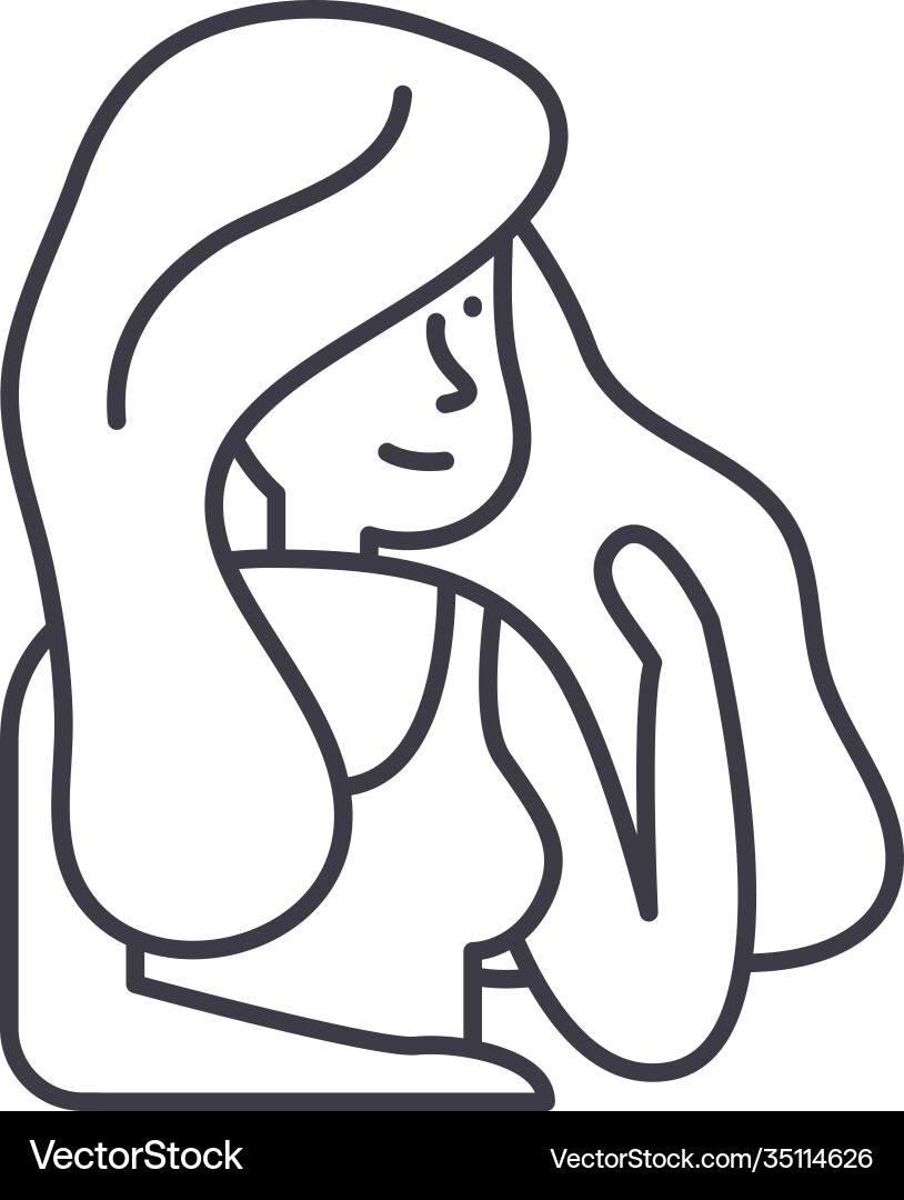 Models icon linear isolated thin Vector Image