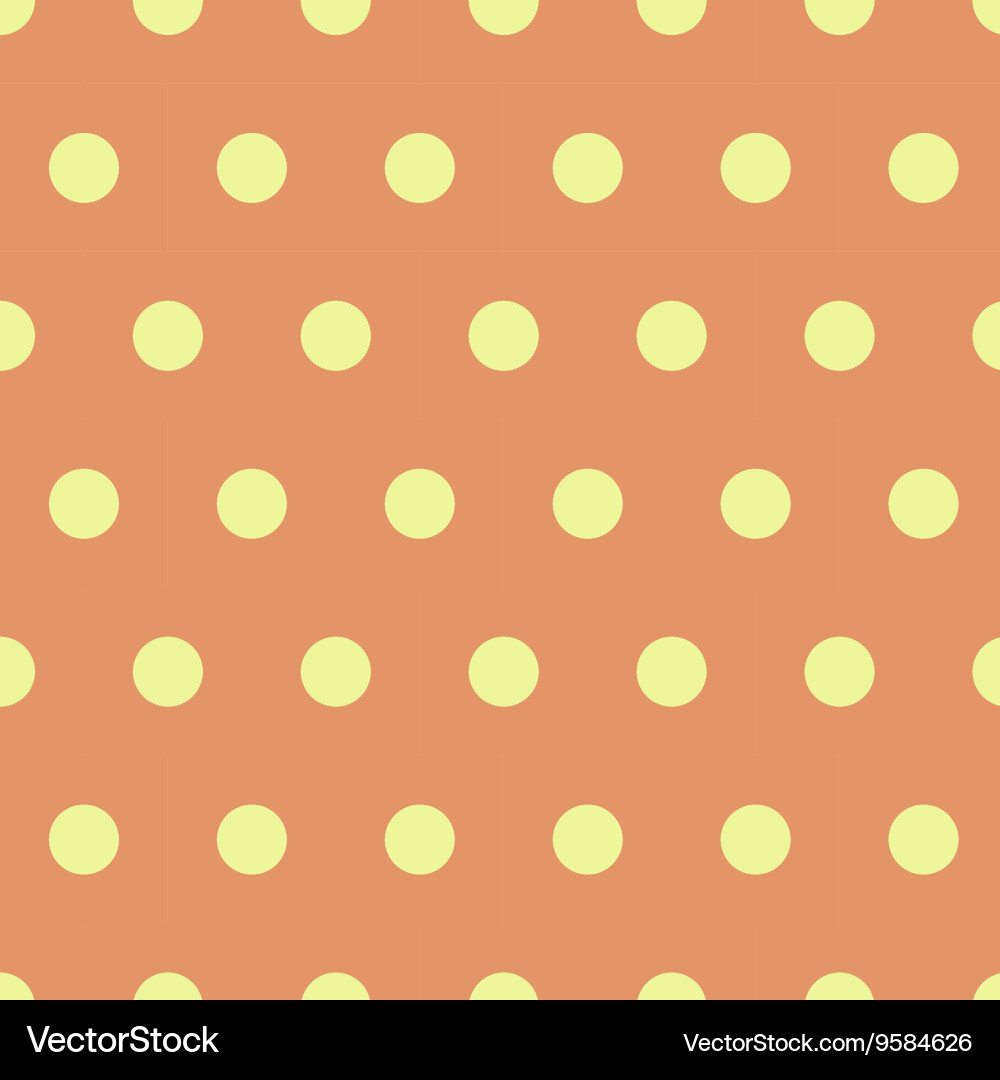 Seamless polka dot pattern background vector image