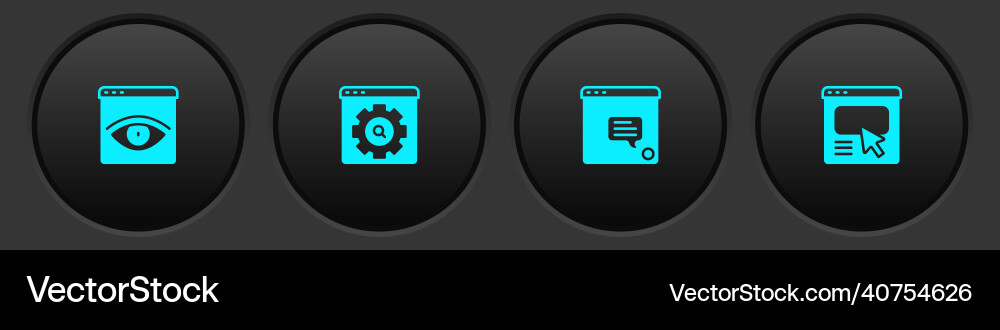 Set browser incognito window setting new chat Vector Image