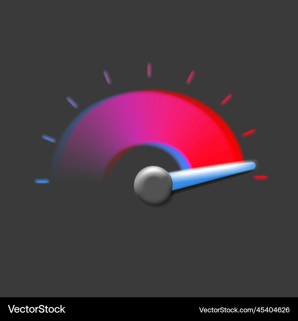 Speedometer i performance measurement Royalty Free Vector