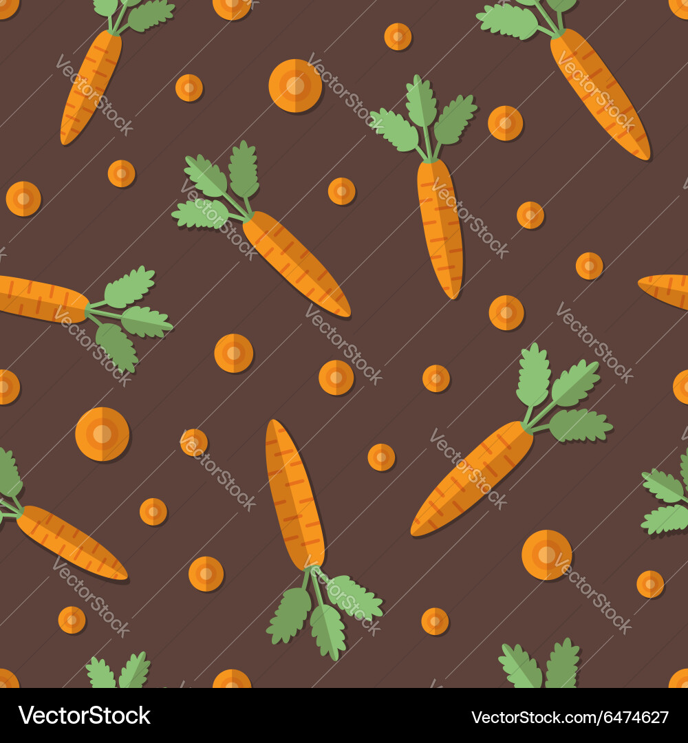 A set of vegetables patterns in flat style Vector Image