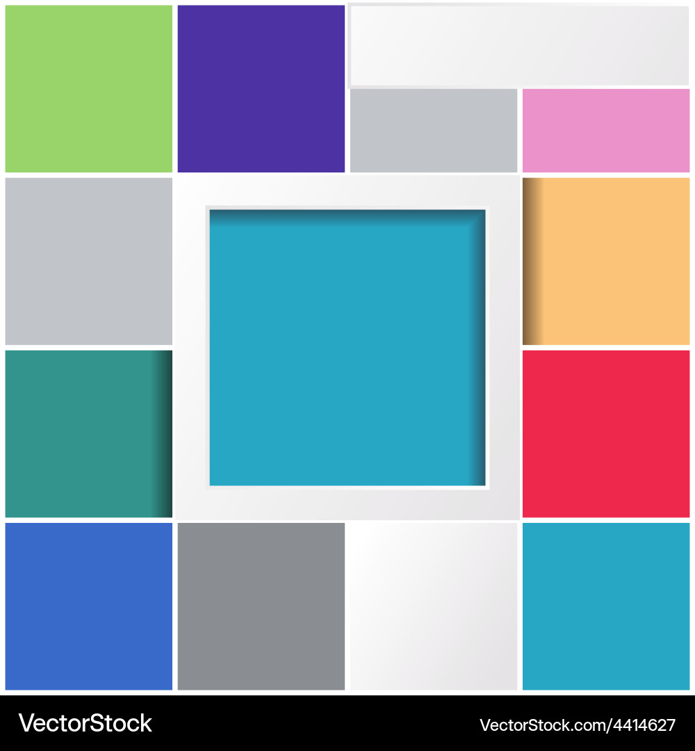 Colorful Abstract Background with Squares Vector Image