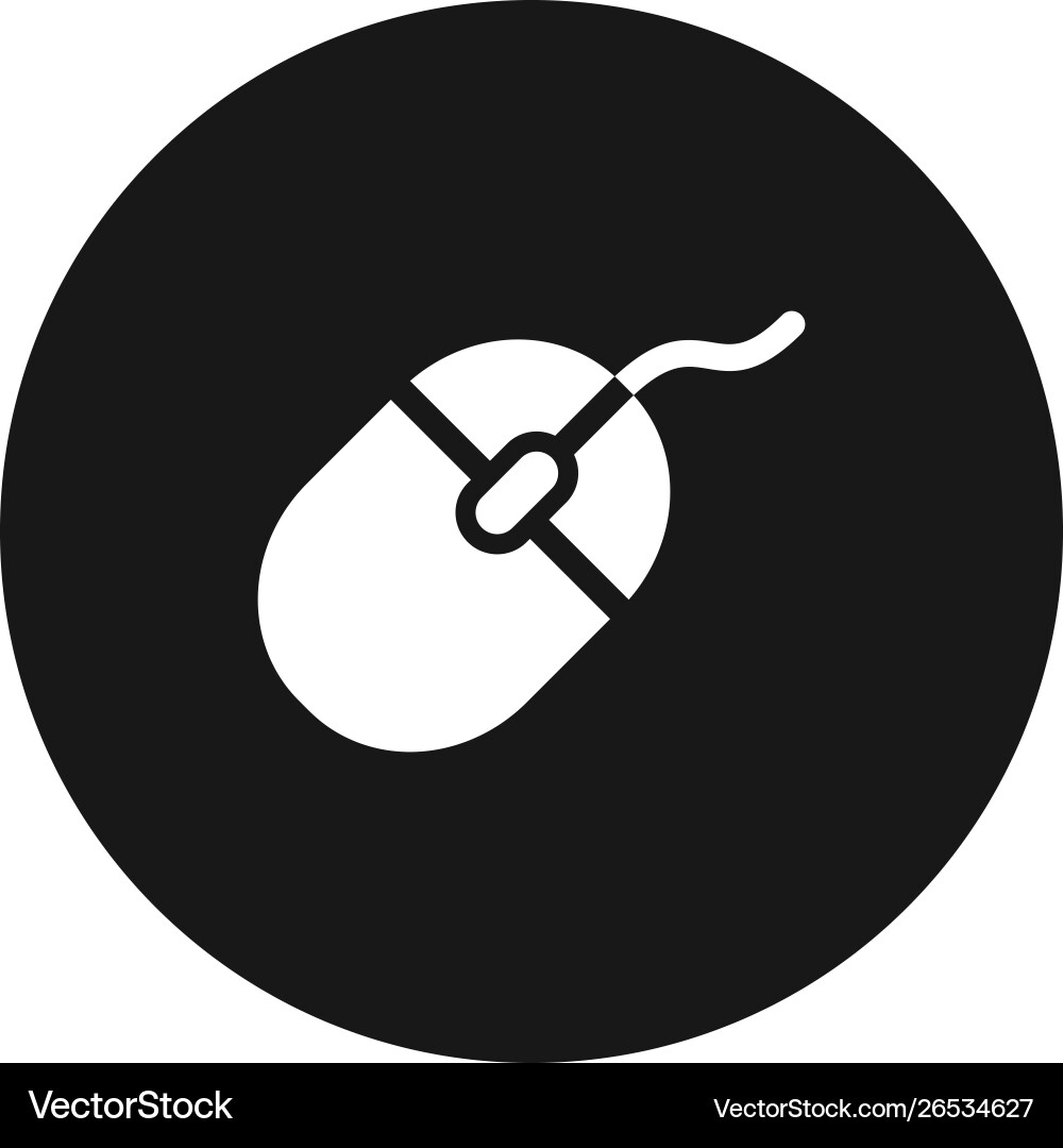 Computer mouse icon simple sign for web site Computer mouse icon simple sign for web site vector image