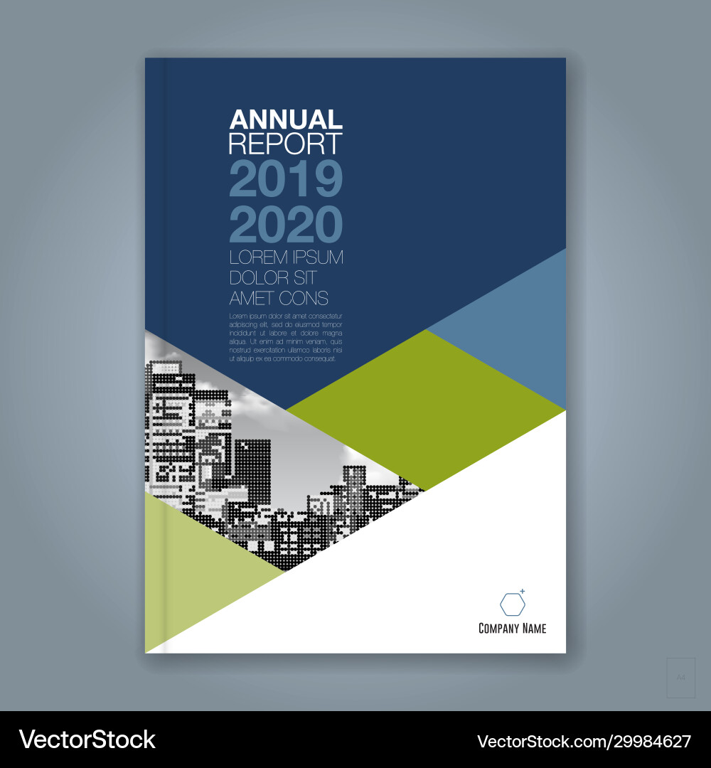 Cover annual report 1817 vector image