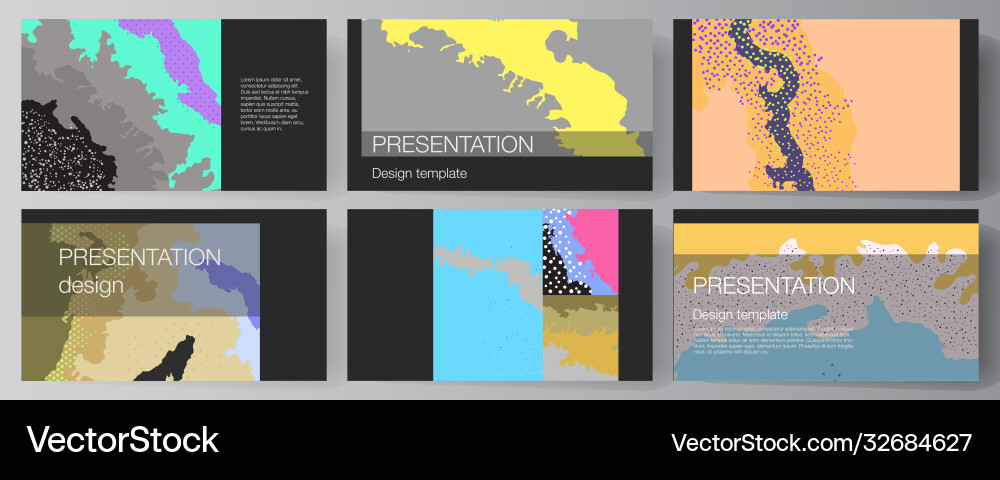 Layout presentation slides design Layout presentation slides design vector image