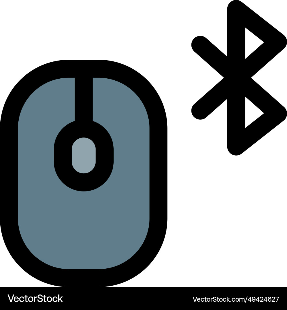 Mouse without wires or cables for connection Vector Image