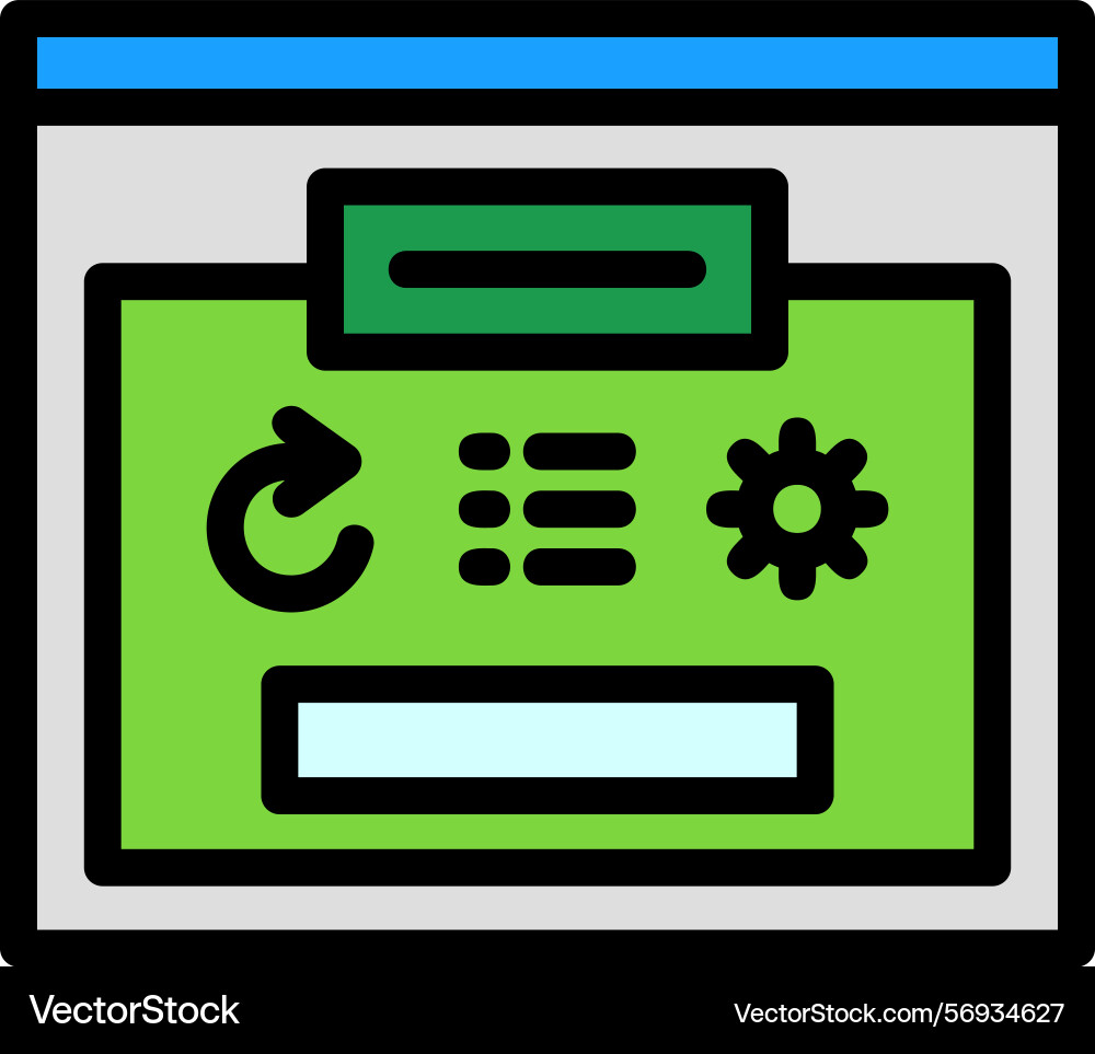 Pause line filled style icon design Vector Image