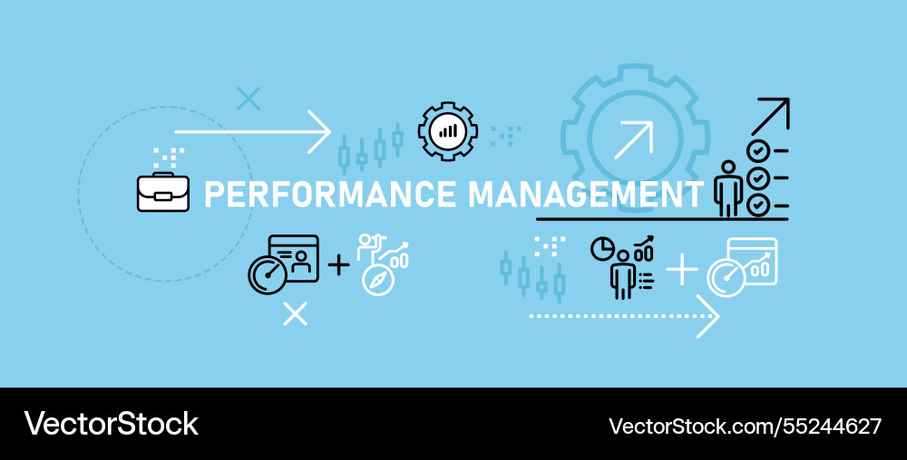 Performance management conceptual business Vector Image