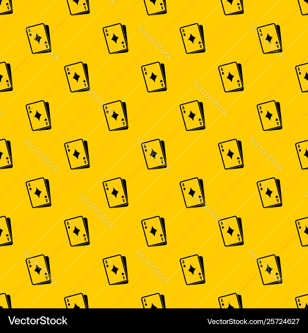 Playing card pattern Playing card pattern vector image