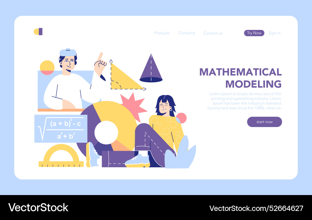 Stem education flat Royalty Free Vector Image - VectorStock