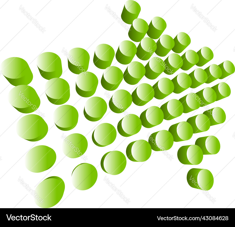 3d perspective arrow pointer icon cursor shape 3d perspective arrow pointer icon cursor shape Vector Image