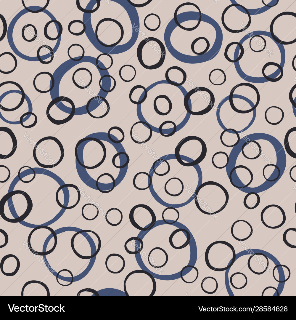 Abstract Monochrome Circle Pattern vector image