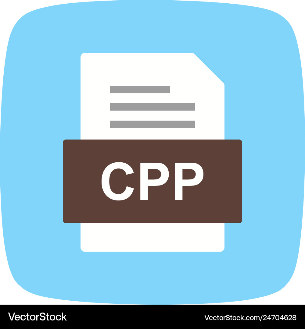 Cpp file document icon Vector Image