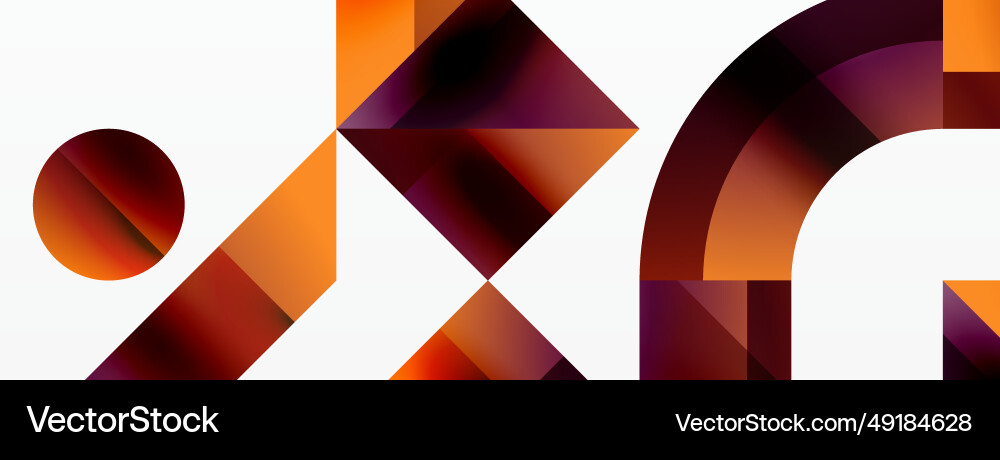 Geometric background with squares triangles Geometric background with squares triangles vector image
