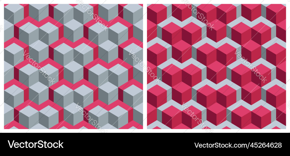 Geometric pattern background 3d cube shape viva Geometric pattern background 3d cube shape viva vector image