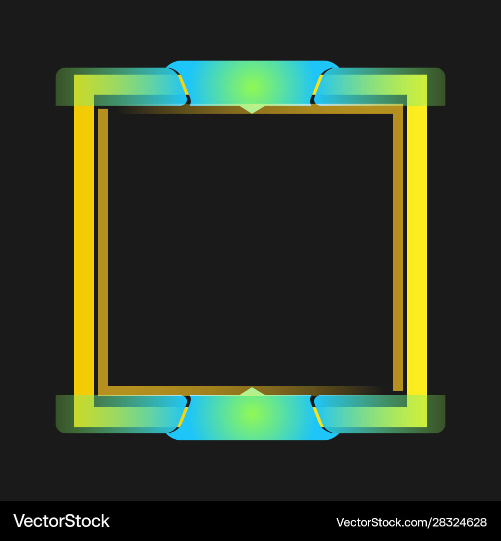 Modern frame design concept for game element Modern frame design concept for game element vector image