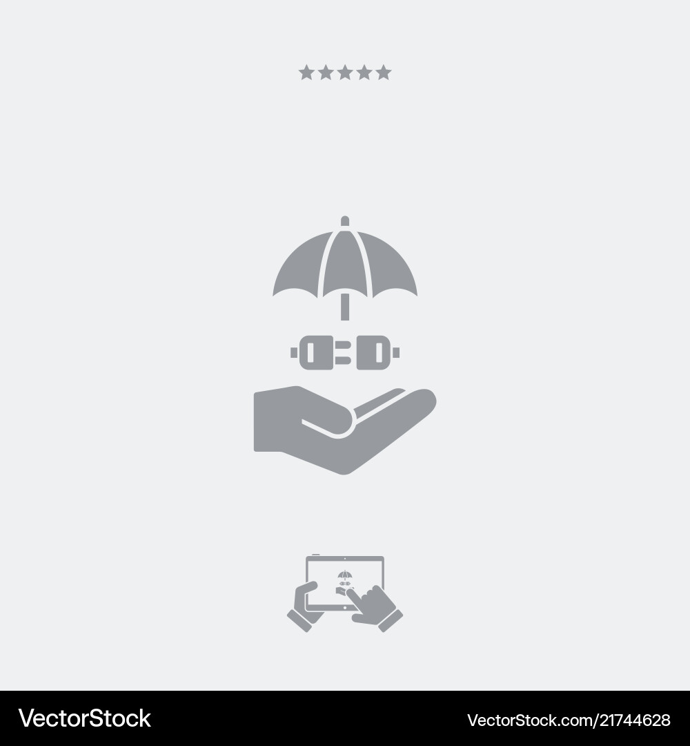 Protected connection - minimal icon Vector Image