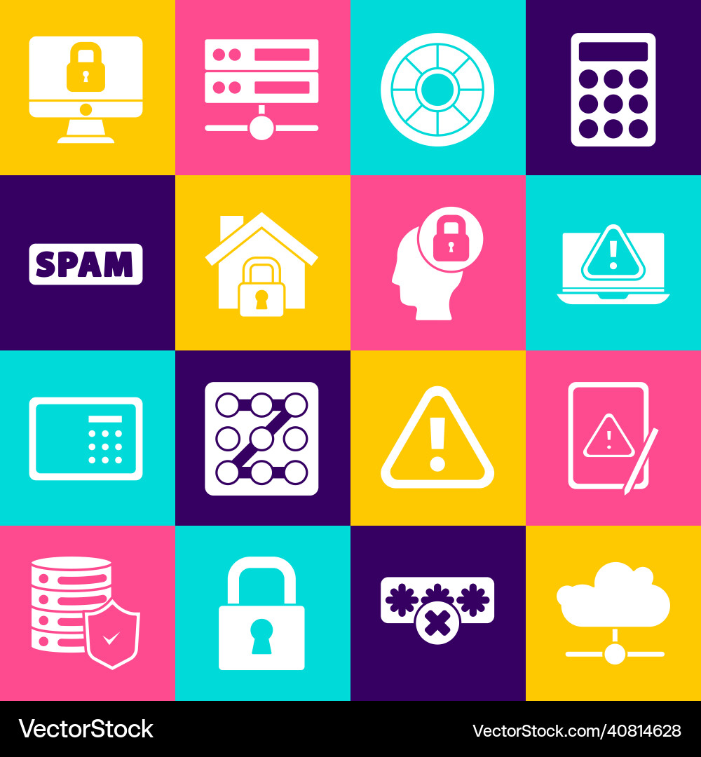 Set network cloud connection tablet Set network cloud connection tablet vector image