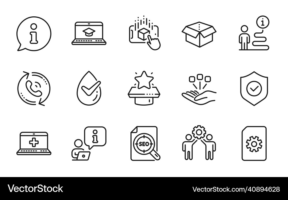 Technology icons set included icon as augmented Technology icons set included icon as augmented vector image