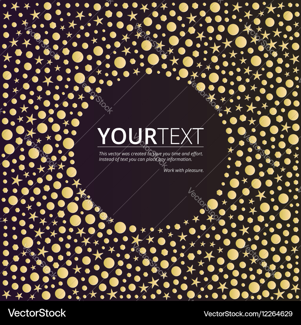 Abstract background with shapes of circles vector image