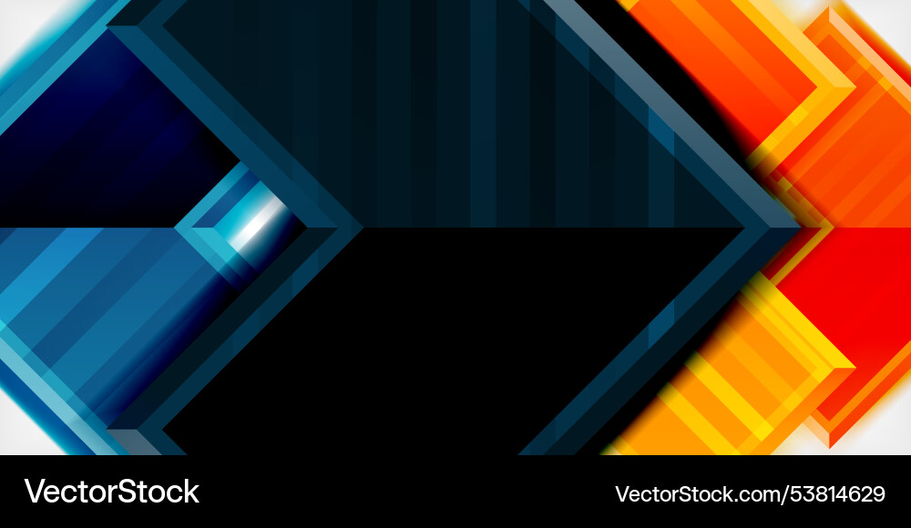 Arrow symbols created with 3d effects and line Arrow symbols created with 3d effects and line Vector Image