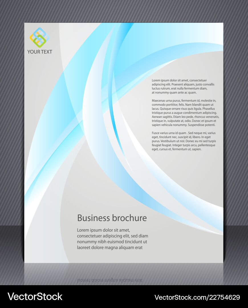 Business Broschüre Layout Vorlage mit Abstract Business Broschüre Layout Vorlage mit Abstract vektorbild