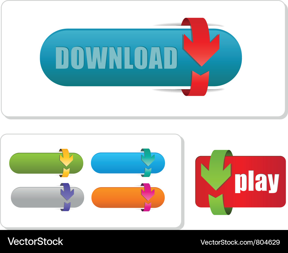 Button vector image