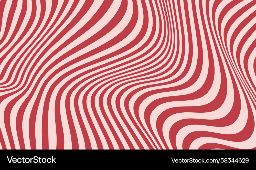 Caramel Stripe Wave Pattern Vector Image