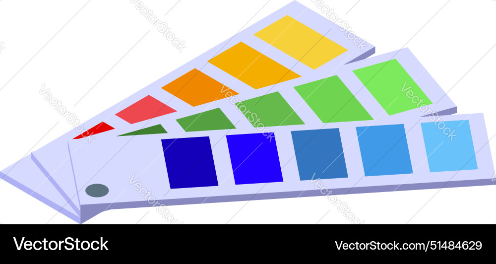 Graphic of a swatch book with an array Graphic of a swatch book with an array Vector Image
